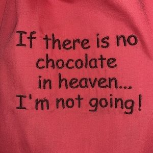 NWT Reversible Embroidered Apron - No chocolate